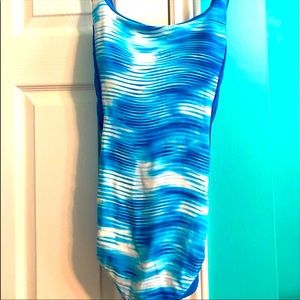 Ladies roots one piece bathing suit